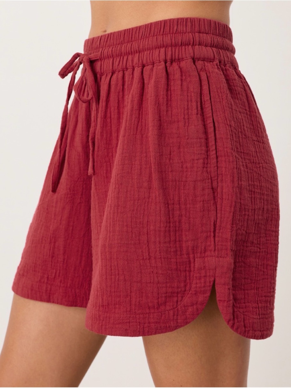 Pact Organic Coastal Double Gauze Curved Hem Short